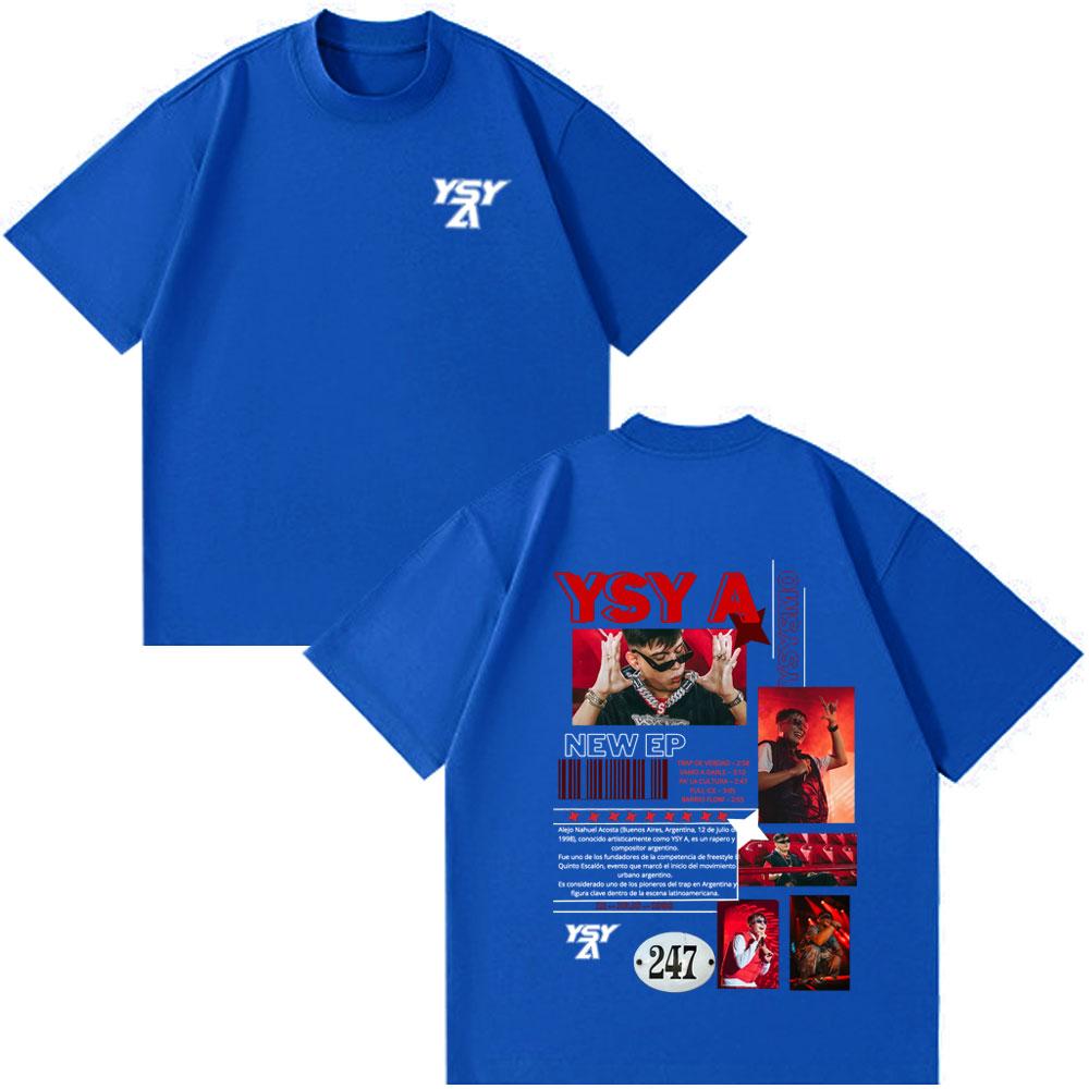 Rapper YSY A Tour Album 2026 Merch Funny Style T-shirts Unisex Women Clothing Hip Hop TShirt Summer Casual Cotton Oversized T-shirt