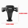 AIY5   Car Phone Holder Air Vent Clip Mount Gravity Bracket For IPhone Samsung Xiaomi For JEEP GrandCherokee Renegade Wrangler key