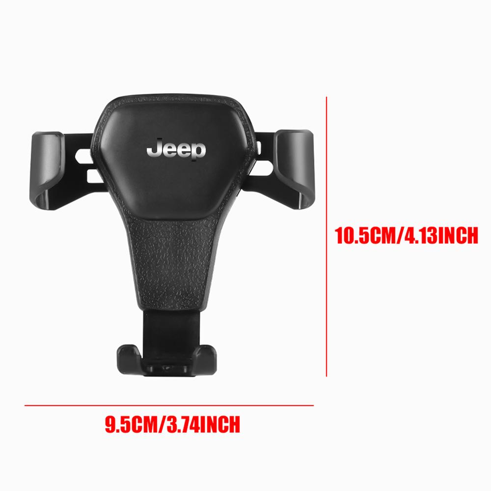 AIY5   Car Phone Holder Air Vent Clip Mount Gravity Bracket For IPhone Samsung Xiaomi For JEEP GrandCherokee Renegade Wrangler key