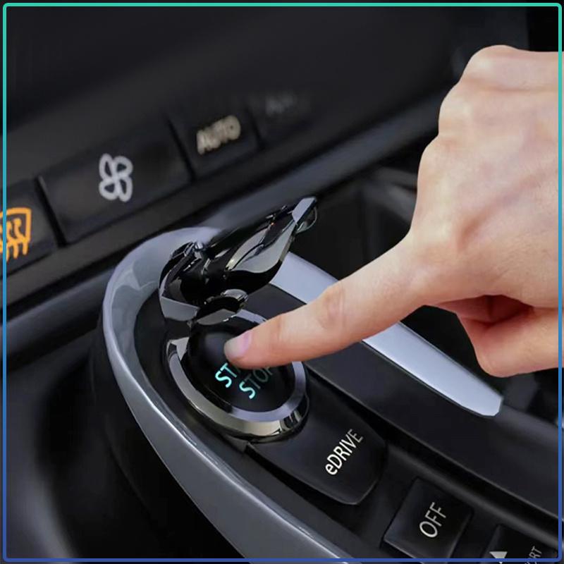 Car One-Click Start Buttons Protective Cover Decoration For Nissan Tiida Sylphy Teana X Trail T30 T32 Almera Qashqai J10 J11