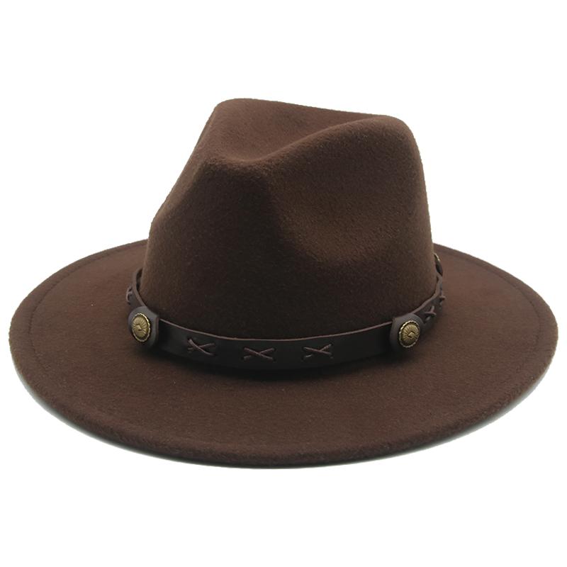 Felted Hats Women Men Casual Western 