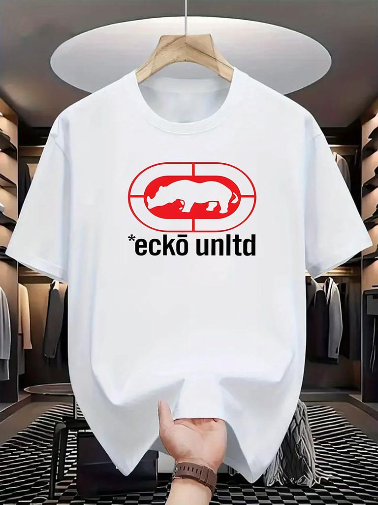 New Summer Luxury Mens Fashion Patterned Tshirt Round Neck Casual Trendy Y2k Highend Highquality Fitness Sports Tshirt