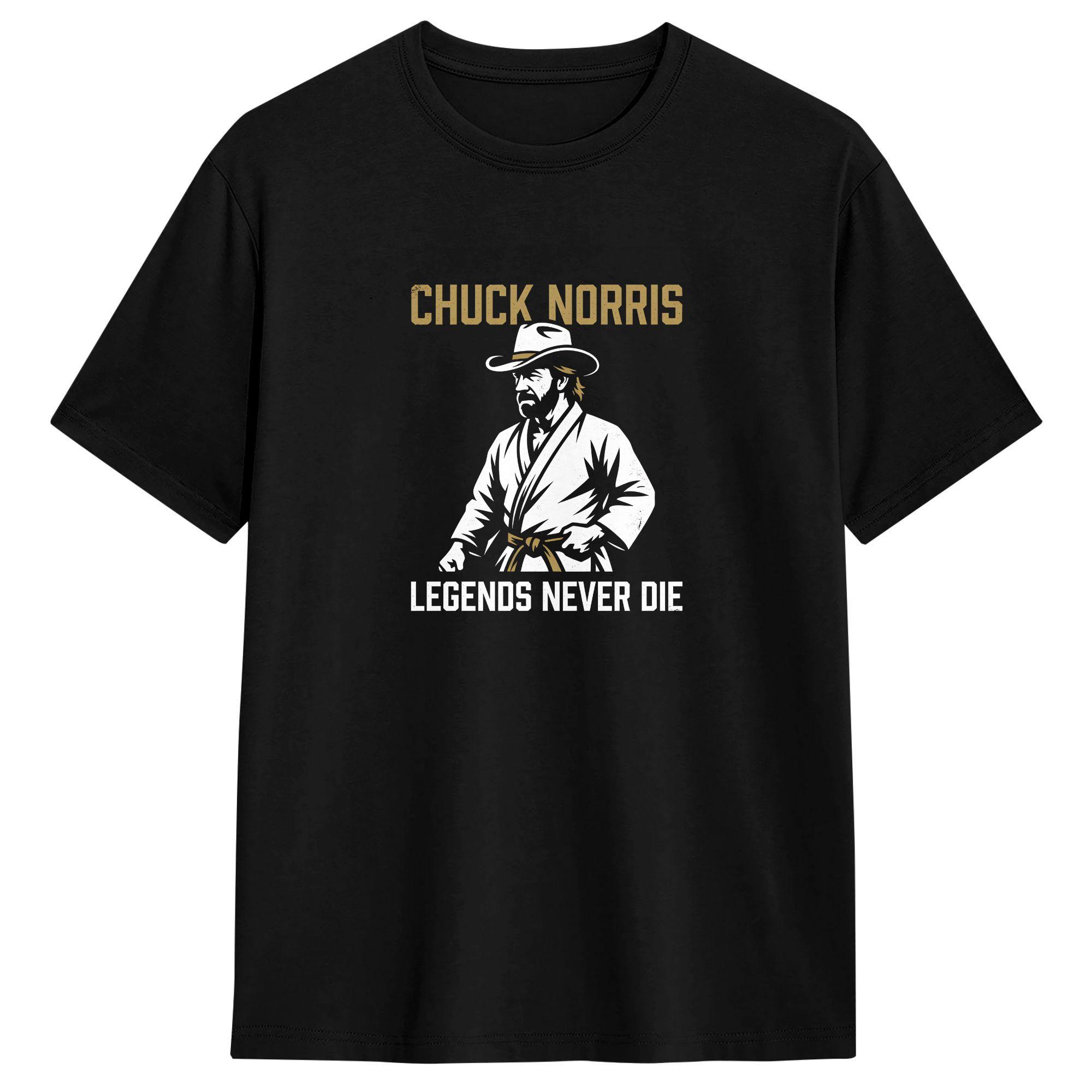 Unisex Womens TShirt Chuck Norris T Shirts Leisure  Summer Tees Vintage 100 Cotton Tops Plus Size 5XL S