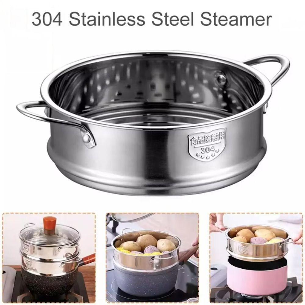 Steamed Stuffed Bun Food Steam Rack Thicken Egg Tray Stainless Steel Steamer  For Soup Pot Milk Pot