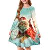 Girls' Princess Dress - Long Sleeve A-Line T-Shirt Dress Christmas Day