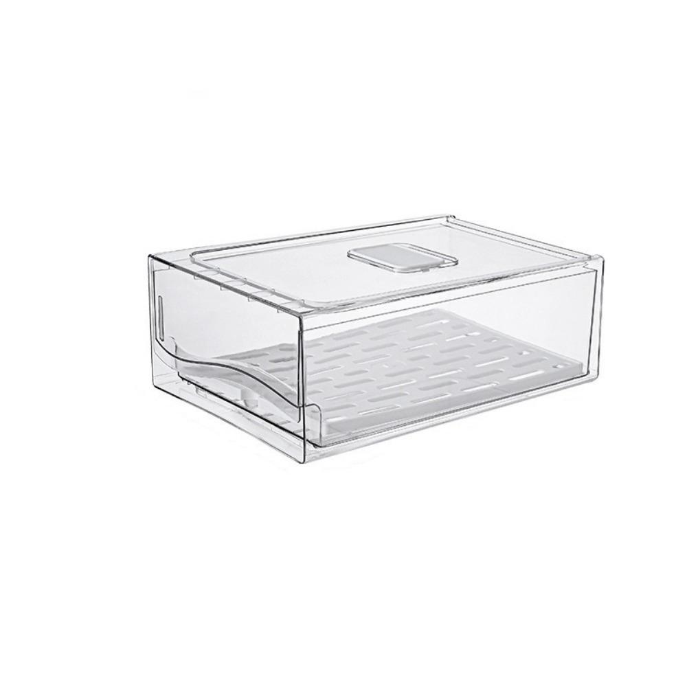 Large Capacity Drawer-type Fresh-keeping Box Plastic Food Storage Containers Pantry S