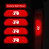 WGLRK1 4Pcs Volkswagen Safety Warning Night Reflection Car Stickers For VW Scirocco GTI Polo Golf CC T5 GTE Passat Variant b6 Jetta