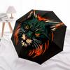 1pc Feline Flame Automatic Open/close, All-Season Portable Folding Cute Umbrella, Travel, Everyday, Formal Events068