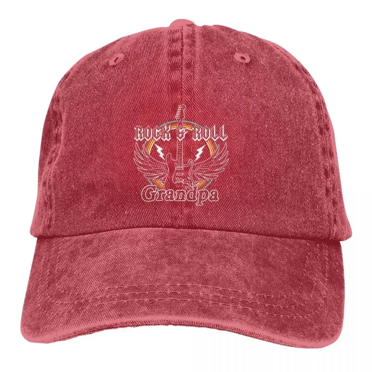 Grandpa Baseball Cap Unisex Cowboy Hats Women Visor Protection Snapback Guitar Rock Caps Adjustable Cap