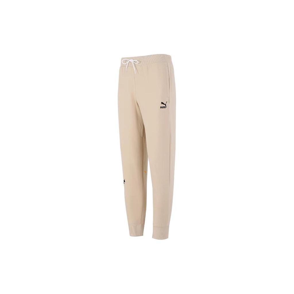 Puma Knitted Sweatpants Men's Khaki Moderate Sweatpants 533202-20
