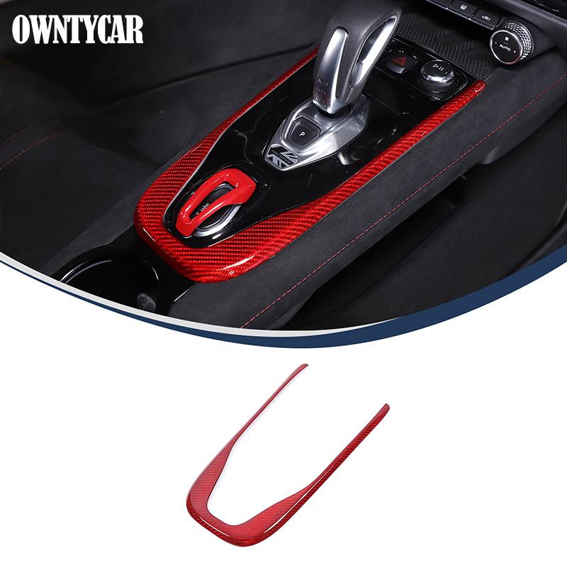 For Lotus EMIRA 2026-2026 Red Real Carbon Fiber Car Steering Wheels Console Gear Shift Panel Cover Trim Sticker Car Accessories
