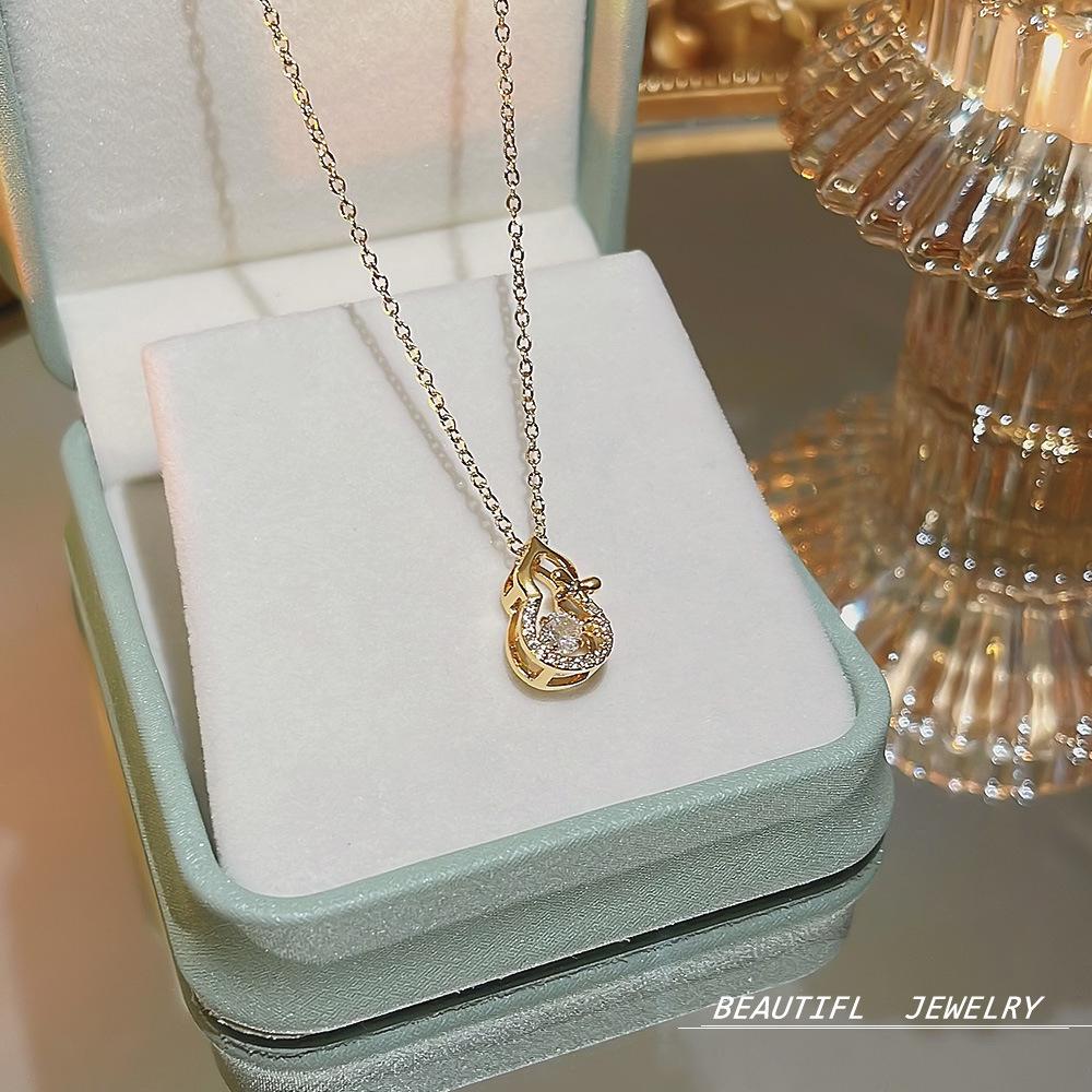 Korea's Best-Selling Clavicle Pendant Necklace - Super Fairy Titanium Steel Jewelry for Women
