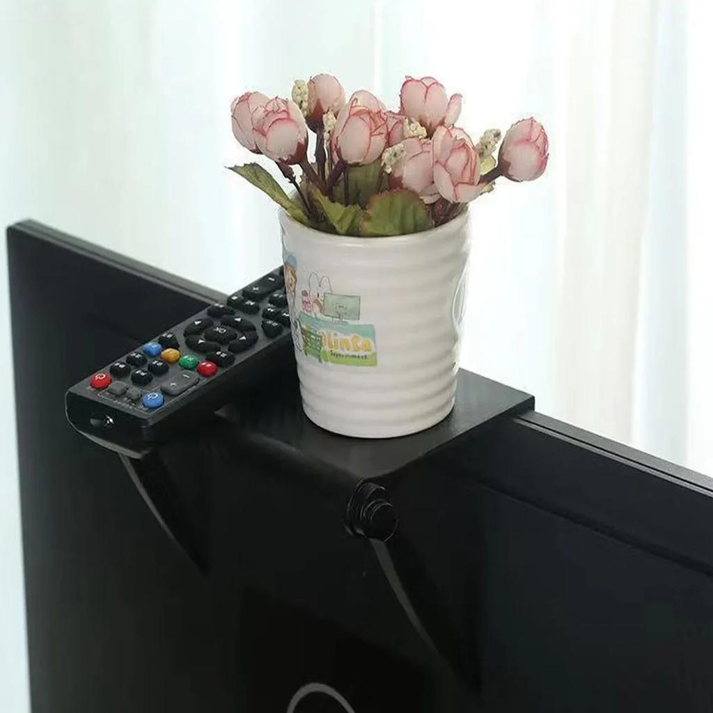 Universal Monitor TV Screen Top Holder Stand Which Can Place Items Such As Routers TV Boxes Remote Controls Etc