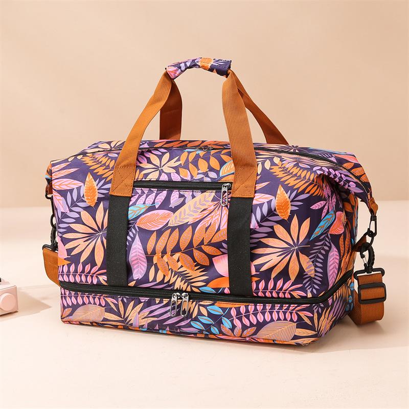 Travel bag Korean version portable short-distance travel luggage bag large capacity light dry and wet separation sports fitness bag