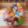 Clear Stuffed Animal Bean Bag Chair Cover 150L Plush Toys Storage And Organizing PVC Waterproof Stuffable Beanbag Chair Cover