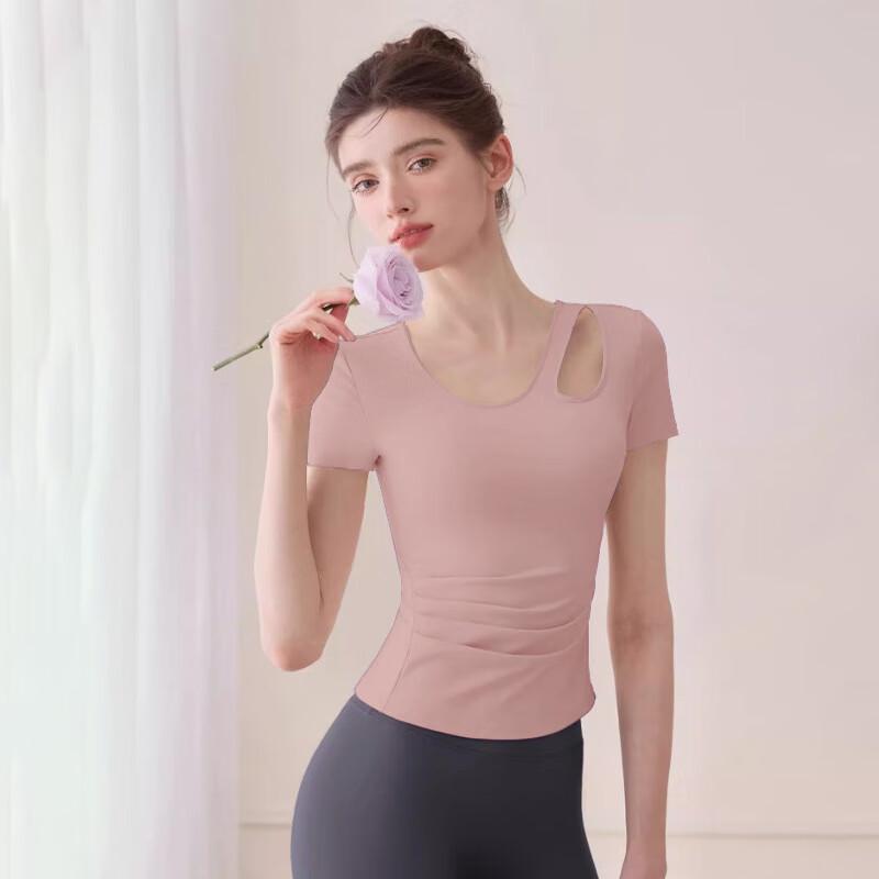 OEING Women's Yoga & Pilates Short Sleeve Top