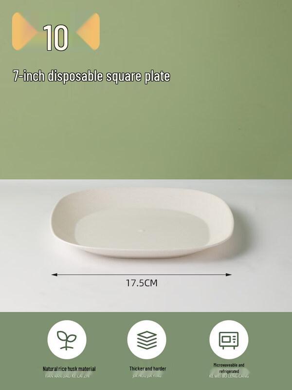 Disposable Wheat Straw Plates
