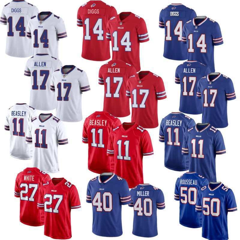 Buffalo Bills Football Jersey Embroidered Team Sports Uniform Men
