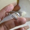 925 Sterling Silver Rings for Women Couple Minimalist Sparckling Pearl Ring Fine CZ Jewelry Birthday Gift Prevent Allergy