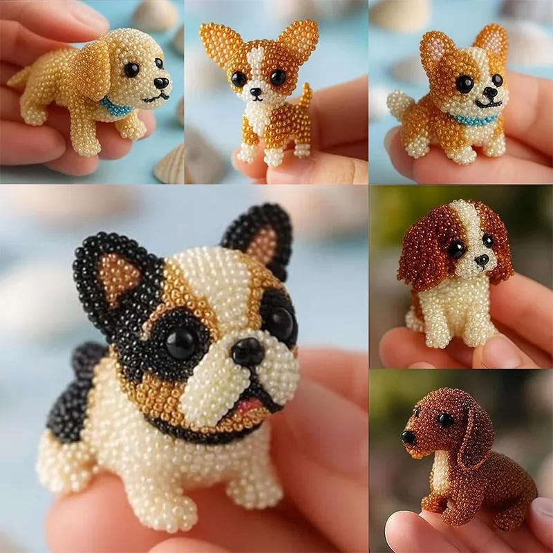 Cute 3D Beaded Animal Diy Kit Handmade Bead Weaving Kit With Instructions For Adults & Kids Perfect Gifts Home Decoration