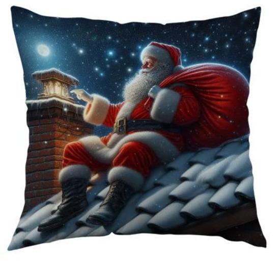Christmas Pillow Cover for Home Cartoon Sofa Cushion Cover Printed Living Room Decoration Pillow Cover