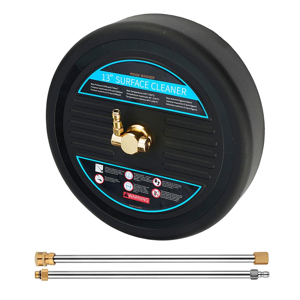 Commercial Pressure Washer 13Inch Scrubber Head Pressure Washer Surfaces Cleaner 2500PSI For Garden