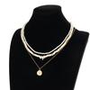 European and American Beach Vacation Style Starfish Jewelry Pendant Necklace High-end Men Stacked Beaded Light Luxury Collarbone Chain