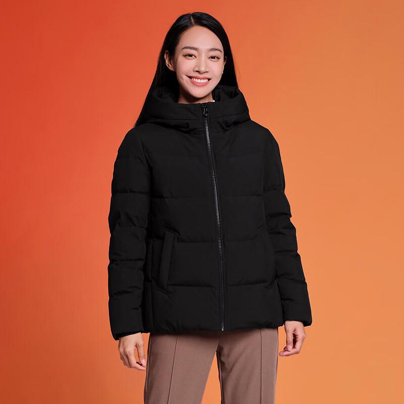 Tanboer Women's TD236356 Hooded Loose-fit Short Down Jacket