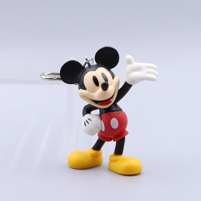 Cute Doll Anime Mickey Pluto Mickey Cartoon Car Keychain Backpack Decoration Pendant Christmas Toy Gift