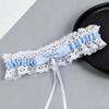 Bowknot Lolita Leg Rings Set Ruffled Lace Thigh Ring Clothing Accessories Bride Garter Belt  Women