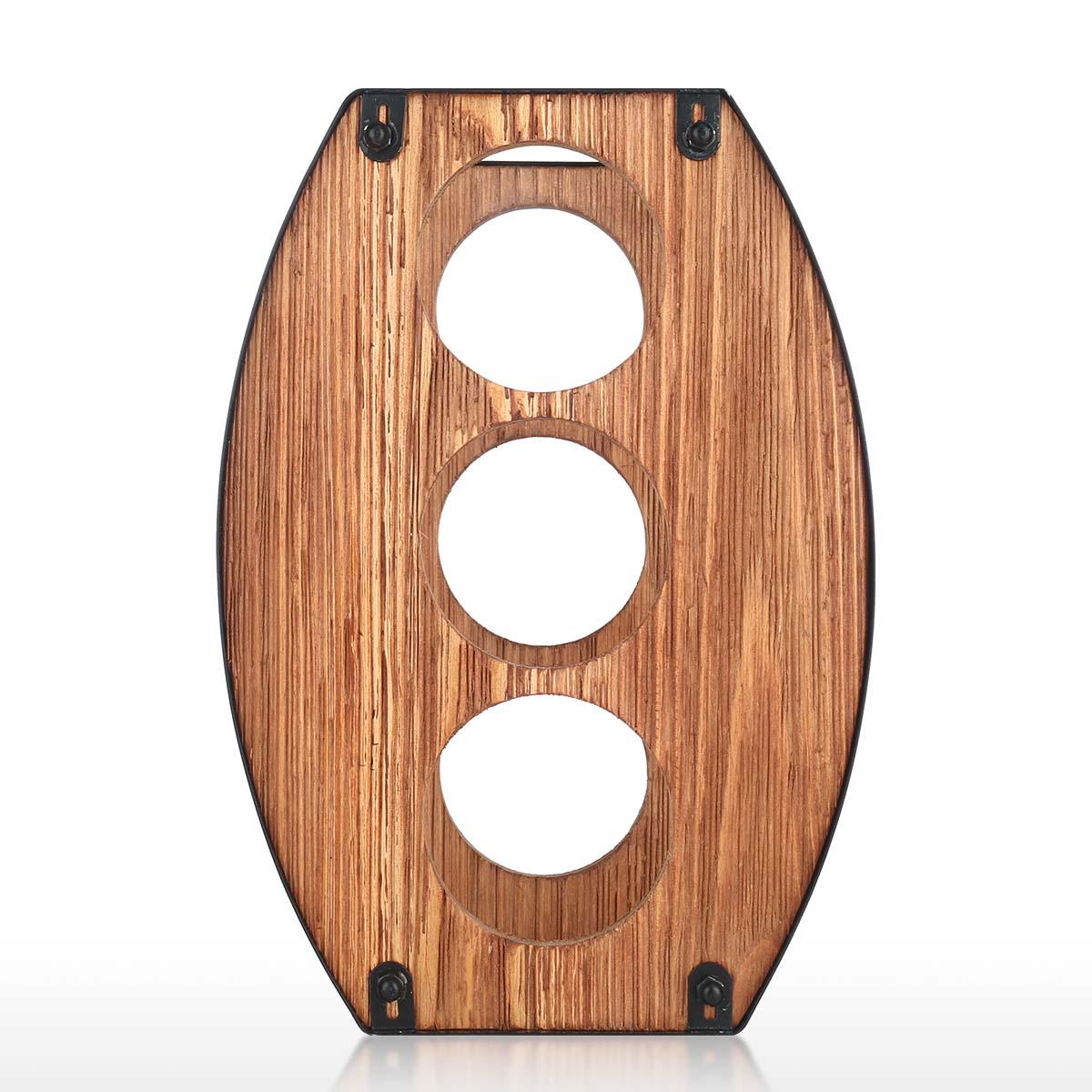 

Tooarts 3-бутылочная винная полка Настольная винная полка из прочного складного железного материала Coffee