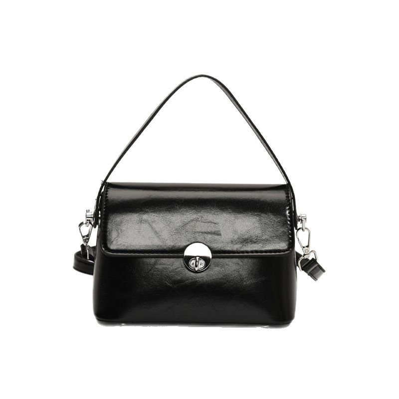 Premium Jednokolorowa Przenośna Mała Kwadratowa Torba Damska Modna Casualowa Wszechstronna Torba na Ramię Kurierska