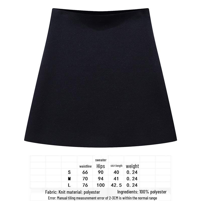 

Женский зимний минималистичный вязаный кардиган с V-образным вырезом и юбка - 8 цветов L