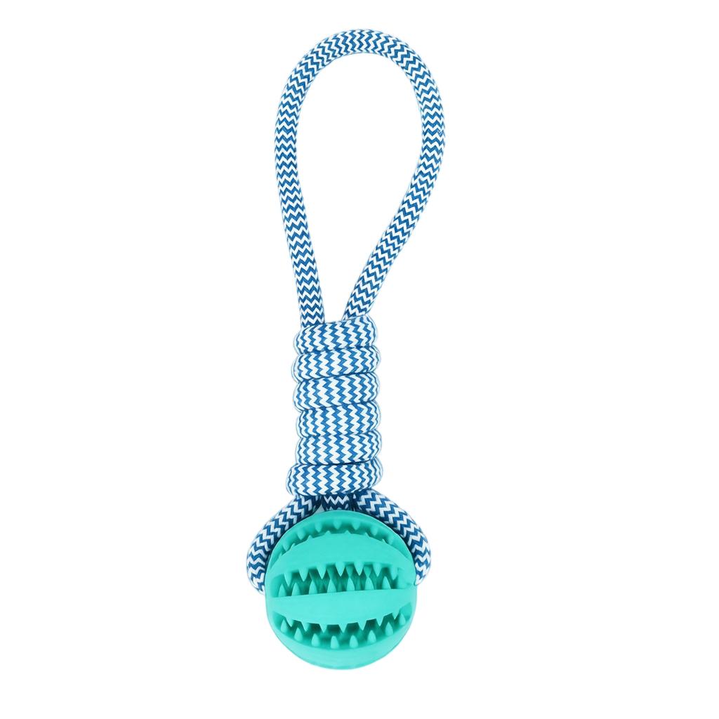 Dog Rope Chew Toy with Durable Ball and Knot for Tug of War Interactive Training and Teeth Cleaning Pet Toy for Dogs