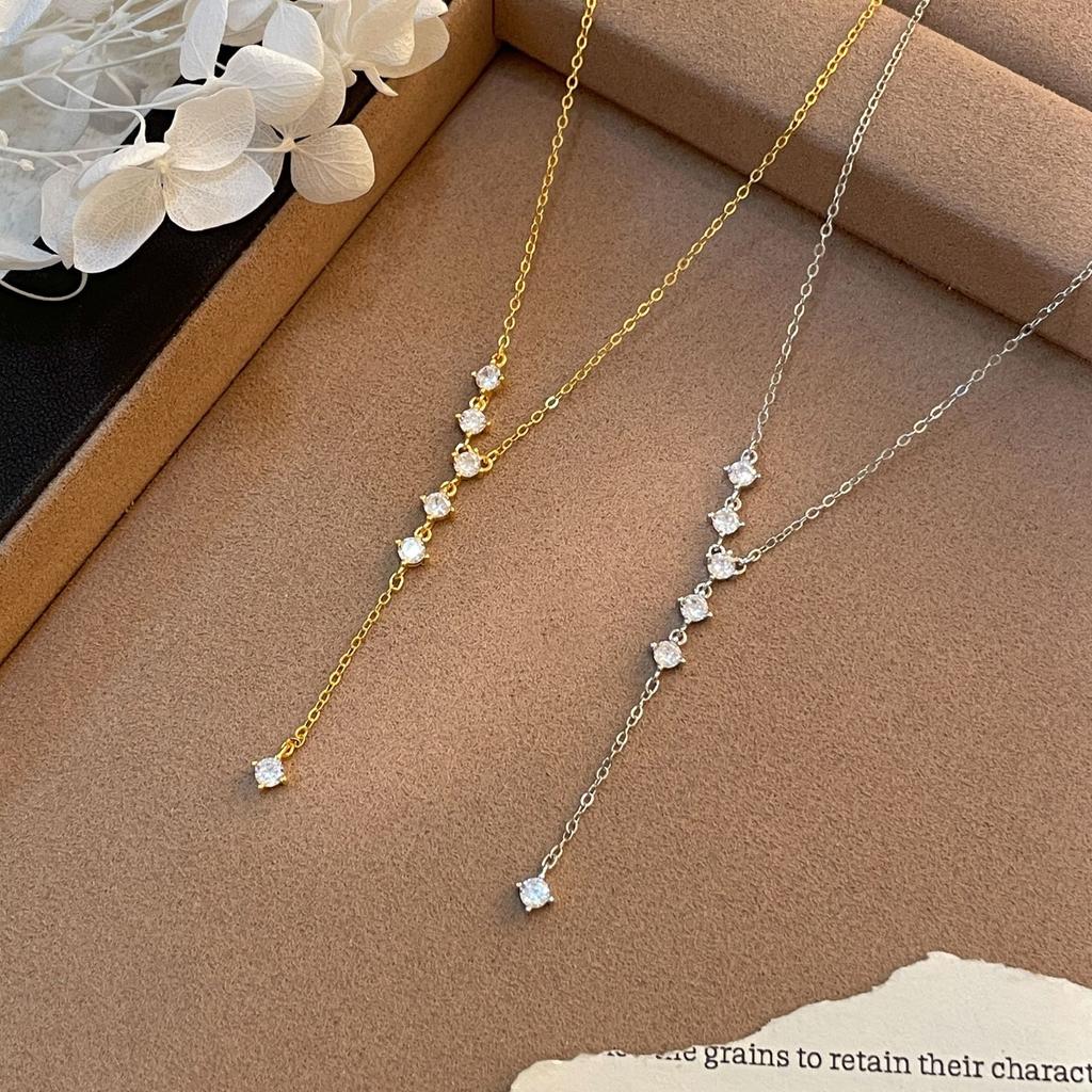New Tassel Necklace for Women, Popular Korean Style Cool and Delicate Collarbone Chain, Sweater Chain