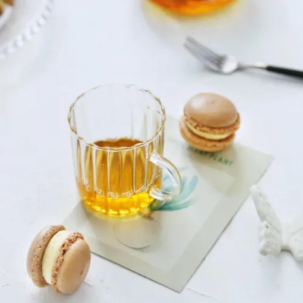 

Термостойкое стекло Ретро британский стеклянный чайный сервиз Чайник Чашка Послеобеденный фруктовый кофейный стакан Бутылка для питьевой воды Посуда для напитков 450-480ml