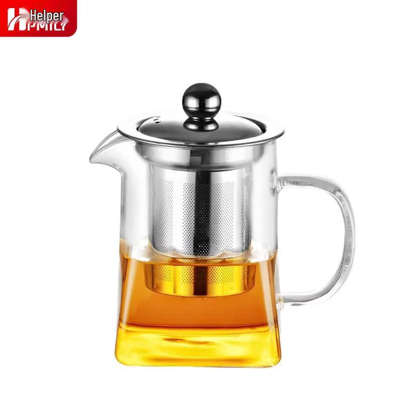 HPMILY Glass Teapot with Stainless Steel Filter