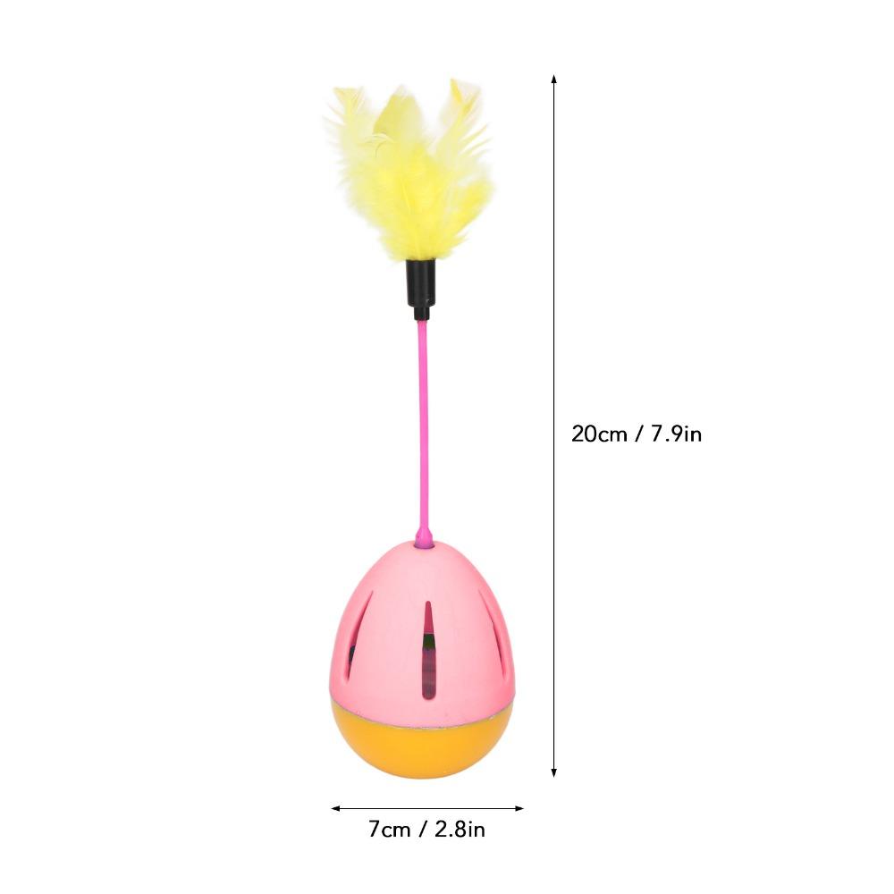 Round Tumbler Tumbler Cat Feeder Toy Interactive Kitten Play Toy Daily Indoor Entertainment