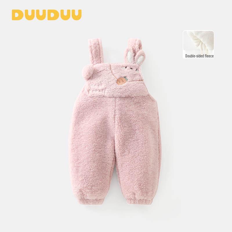 DUUDUUD Double-Sided Fleece Newborn Romper 2025 A-Class Baby Overalls 80 cm