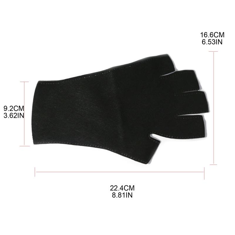 Pair Anti UV Gloves for UV Light Lamp Radiation Protective Gel Manicure Glov