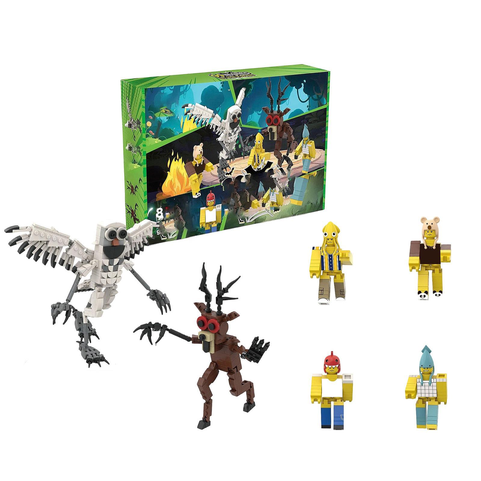 

Building Block Set with Owl Deer and Five Character Figures Creative Construction Toy for Children and Adults Compatible Pieces One Size