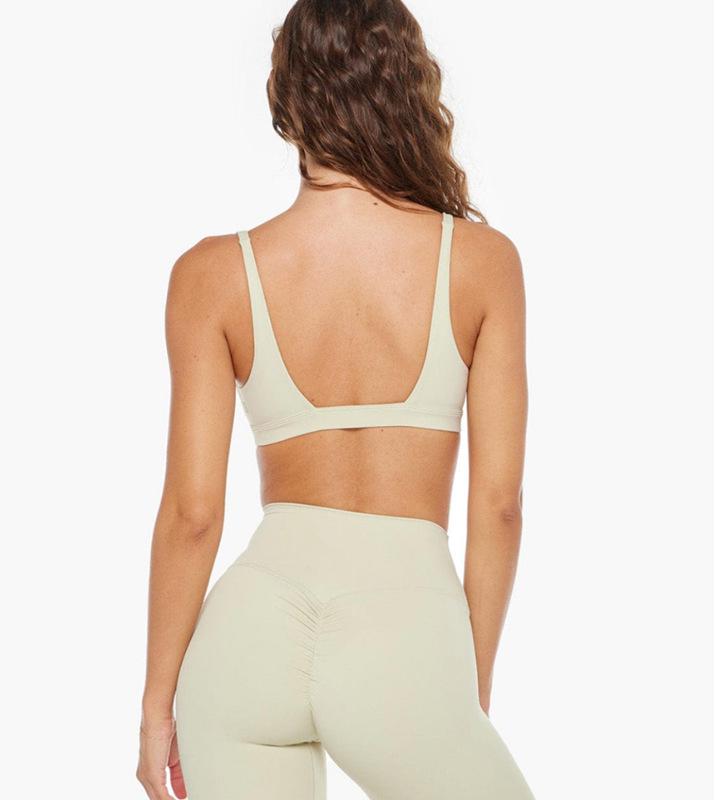 Women's European & American High-Waist Yoga Set - Shockproof Bra & Slimming Three-Point Pants