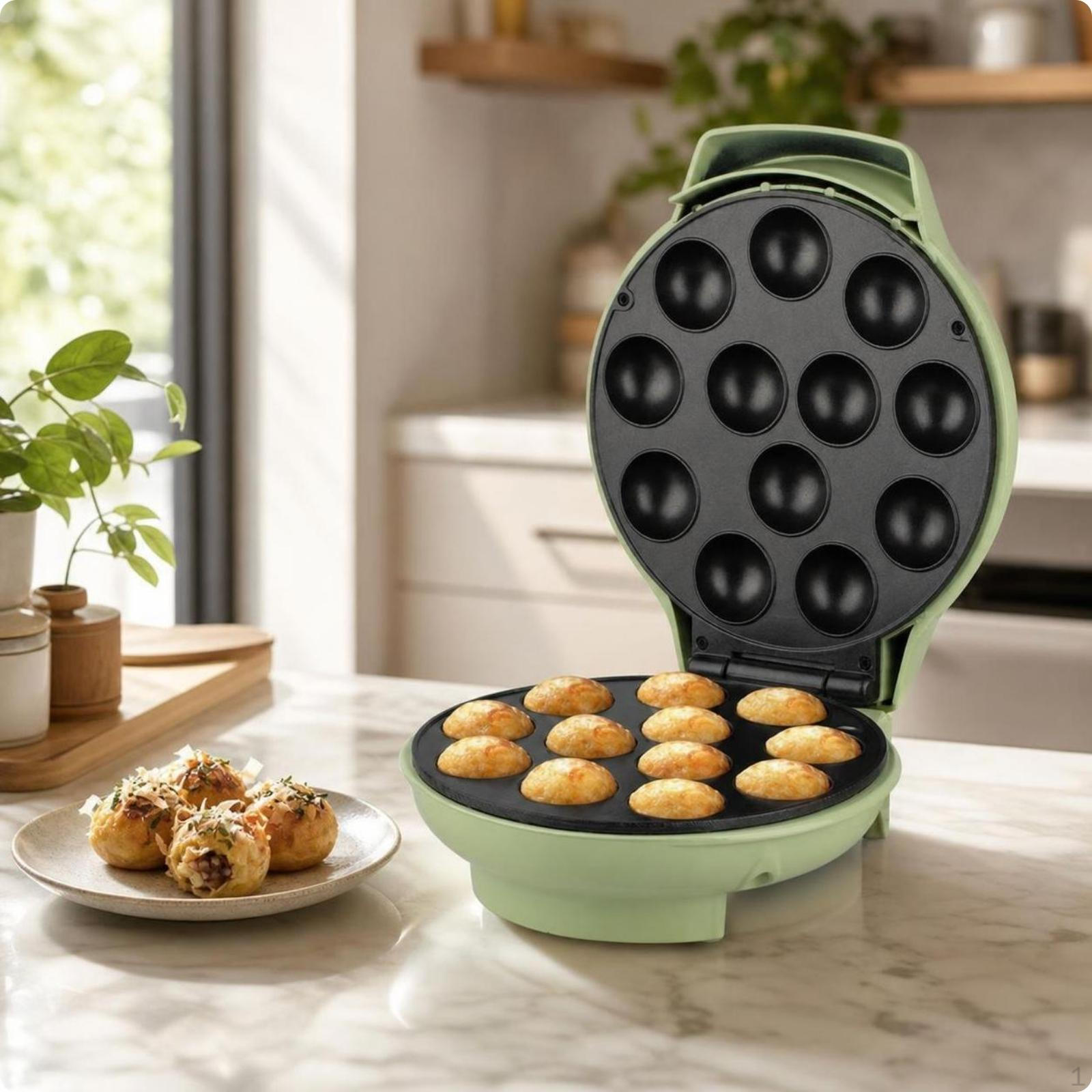 Electric Takoyaki Maker | Compact, Cake