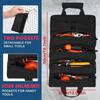 Heavy Duty Roll Up Tool Bag Portable Tool Organizer with 2 Small Pouches for Mechanics Foldable Storage Solution