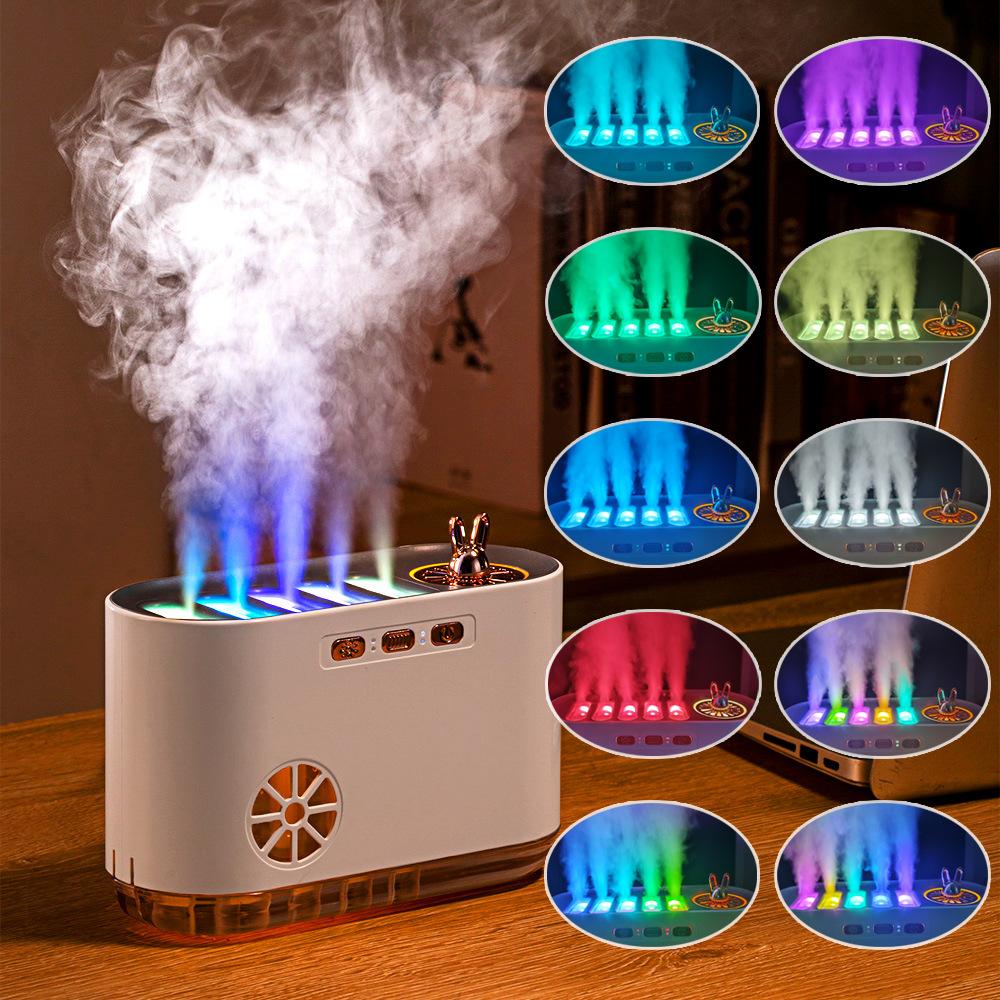 

Automatic Aromatherapy Diffuser for Home Colorful Atmosphere Humidifier Sound Activation Dynamic Scents Spray Feature