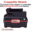 Battery Adapter Converetr For Black+Decker 20V Li-ion Tool To Lidl Parkside X20V Li-ion Battery Adapter Power Tool Accessory