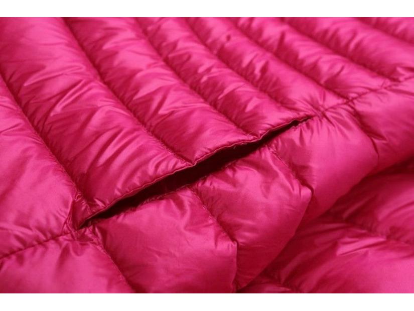 Plus Size Women's Lightweight Hooded Slim-Fit Down Jacket - Mid-Length, Clearance, Fits Up To 200 Lbs