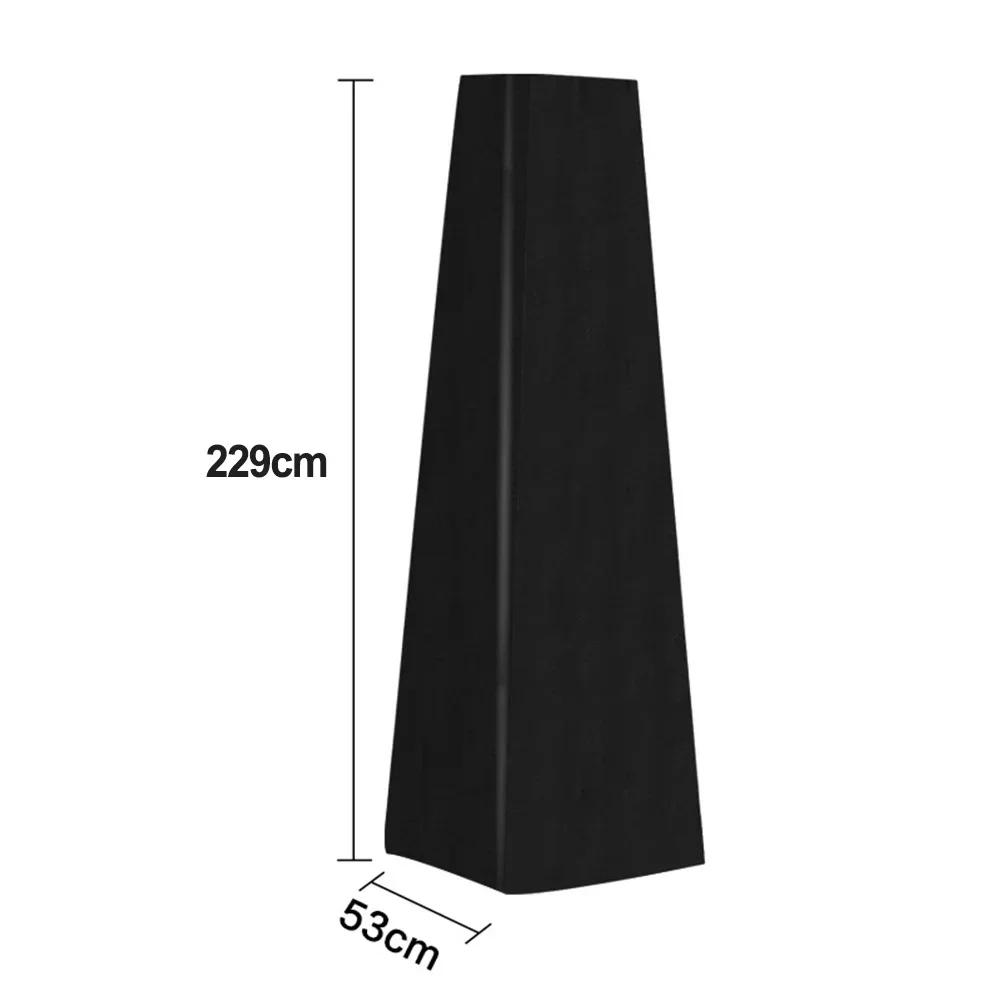 Outdoor Waterproof Patio Heater Cover 90 Inch Triangle Design for Pyramid Style Heaters Protects from Rain Snow