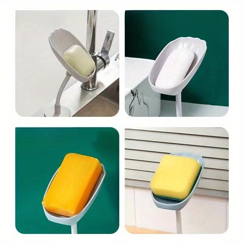 Bathroom Soap Dishes Holder, Self Draining Soap Box with Drain Holes, Portable Soap Container for Household Bathroom Accessories