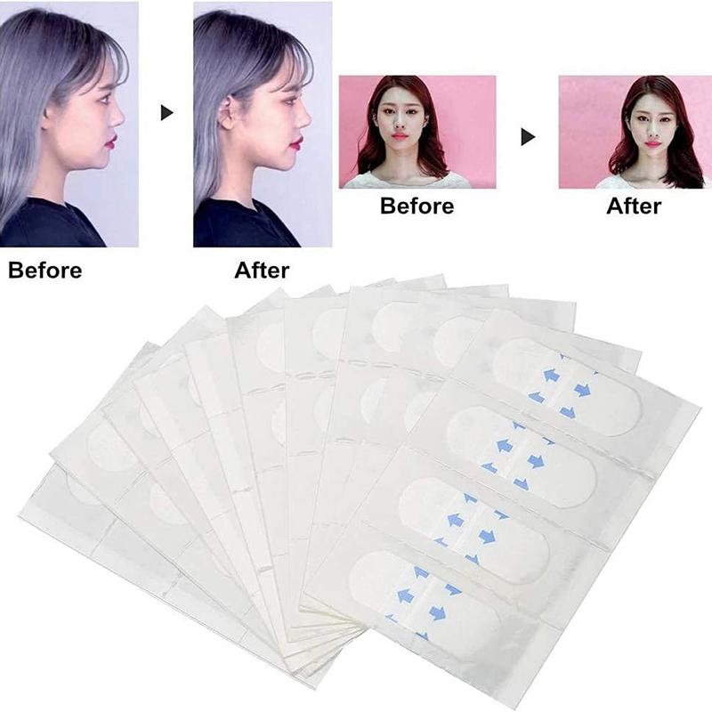 40Pcs/10Sheets/Pack Waterproof V Face Makeup Adhesive Tape Invisible Breathable Lift Face Sticker Lifting Tighten Chin